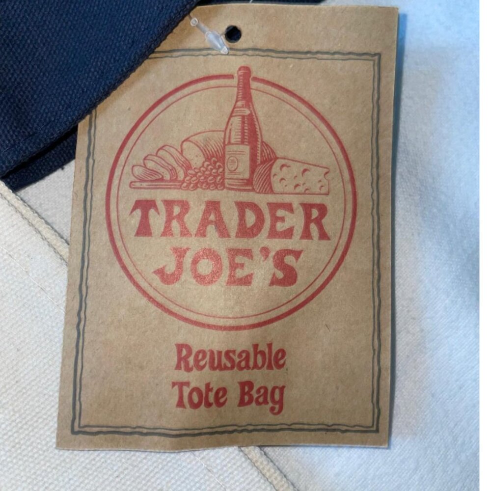 NWT! Set of 2: Trader Joe's Large & Mini Canvas T… - image 9